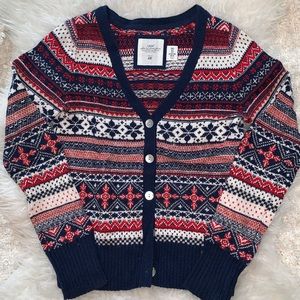 Winter pattern cardigan
